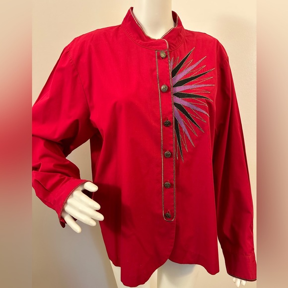 Vintage Bob Mackie Blouse Size XL - Picture 1 of 2